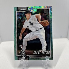 2026 Topps Series 1 #49 Grant Taylor RC Aqua Holo Foil White Sox