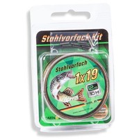 SäNger 1X19 Stahlvorfach Kit 10M 15Kg Inklusive 10 KlemmhüLsen Stahl Vorfach