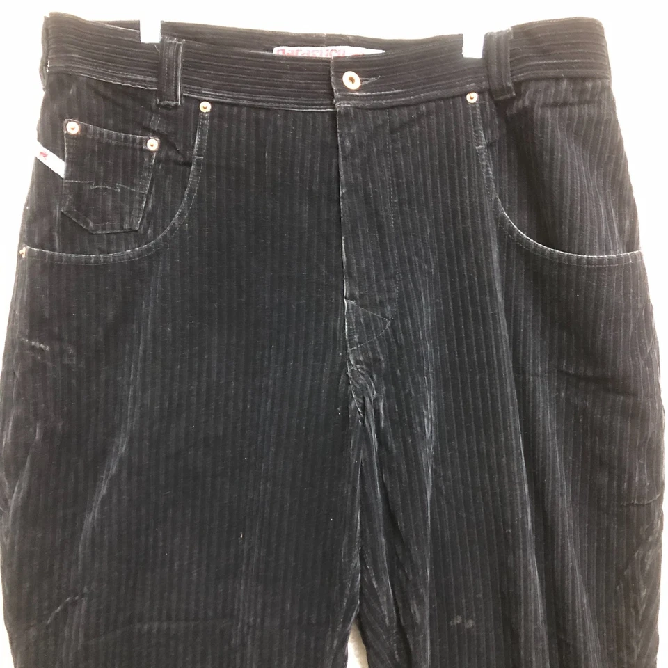 Parasuco Ergonomic Jeans 42x31 Mens Black Corduroy Relaxed Straight Dark Wash - Image 2 of 4