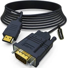 Cable NewBEP B0739TF93B HDMI to VGA Adapter Cable - 1920 x 1080p - Oxygen-Free