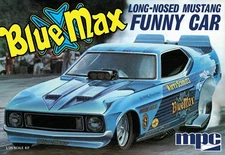 MPC 930 1:25 Blue Max Long Nose Mustang Funny Car Plastic Model Kit