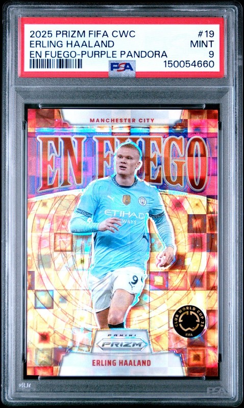 2025 PRIZM FIFA CLUB WORLD CUP EN FUEGO | PURPLE PANDORA [#32/49]  Haaland