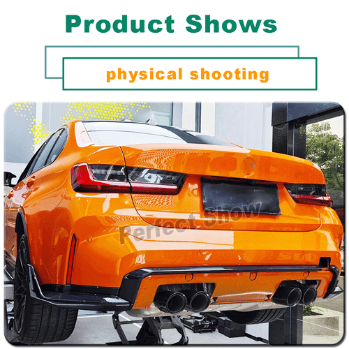 For BMW G80 M3 G82 G83 M4 21UP Dry Carbon Rear Diffuser Garnish Trim Replacement - Picture 2 of 12