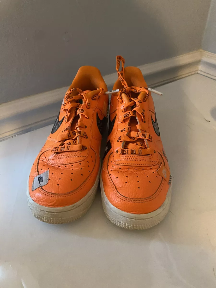 Nike Air Force 1 Low Premium Just Do It Orange Size 4.5