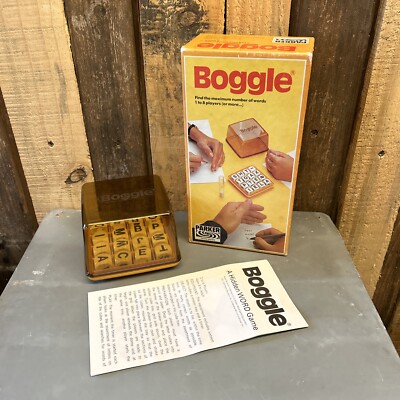 Vintage Boggle Brettspiel 1978 (ohne Timer)