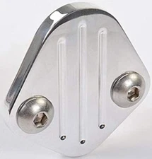 NEW BILLET SPECIALTIES ALUMINUM POLISHED FUEL PUMP PLATE,BIG BLOCK CHEVY