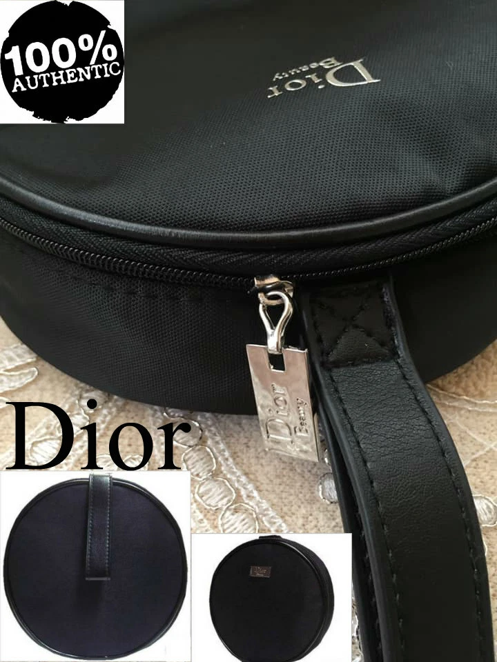 100 % AUTHENTIQUE LTD Edition DIOR Addict COUTURE BEAUTY ~ MAQUILLAGE ~ SAC NOIR DE VOYAGE