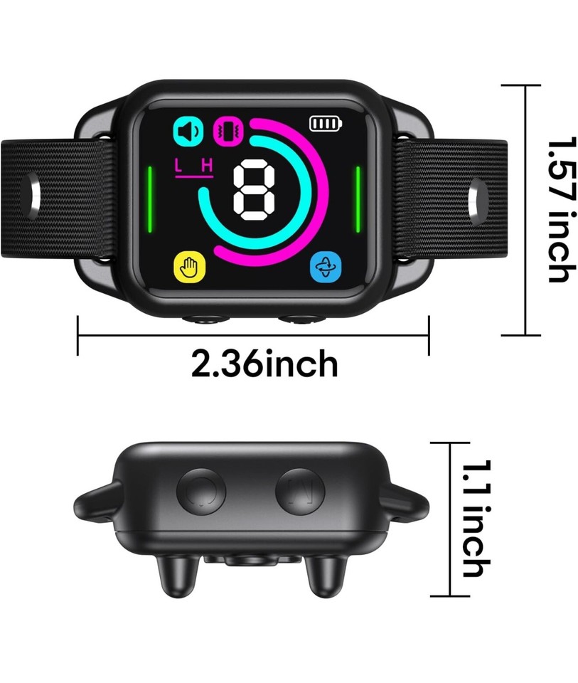 No Shock Smart Dog Bark Collar for Small Medium Dogs W 8 Sensitivity