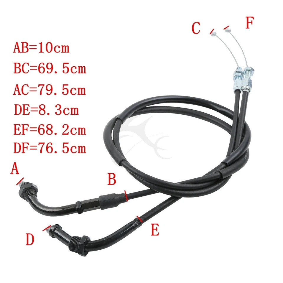 Cable de acelerador apto para Honda CBR1000RR 2004-2007 CBR600RR CBR600 RR 2003-2012 Foto 2 de 4