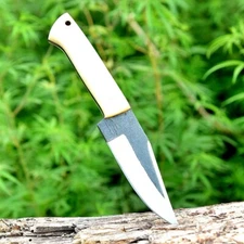 9”Handmade Carbon Steel Fixed Blade Tracker Knife Hunting Tactical Outdoor