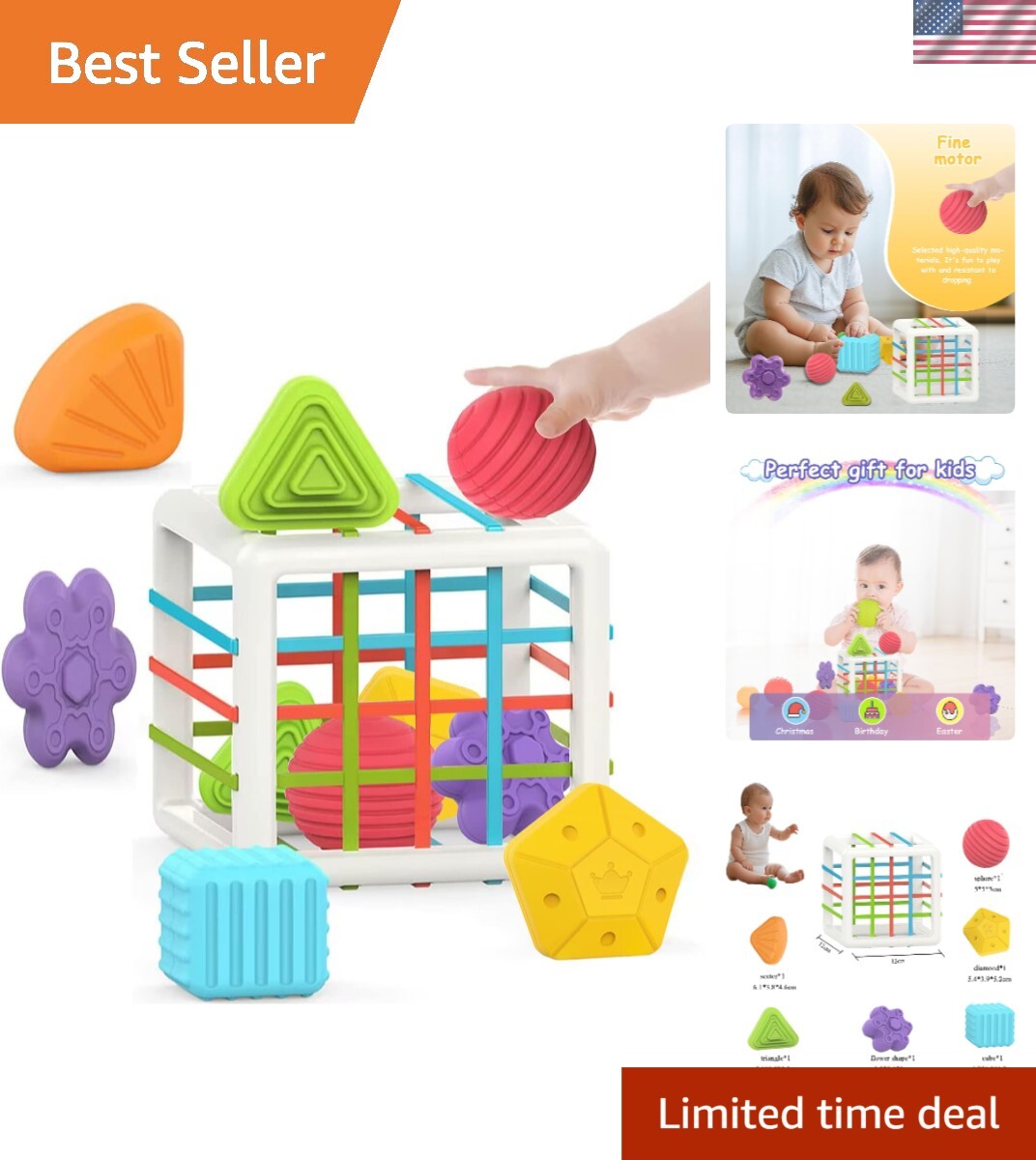 6 Safe & Colorful Sensory Shapes for Toddlers - Educational Playtime