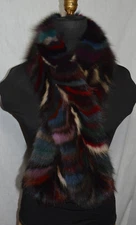  Real Sable fur Sections Scarf Collar Wraparound