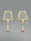 Vintage ~ Barbie/ Tammy Doll Tennis Rackets with Frame Lot ~ 1960's