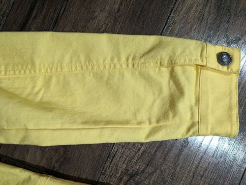 Christopher & Banks Sunshine Yellow Denim Jean Jacket Rhinestones Buttons Small - Picture 13 of 18