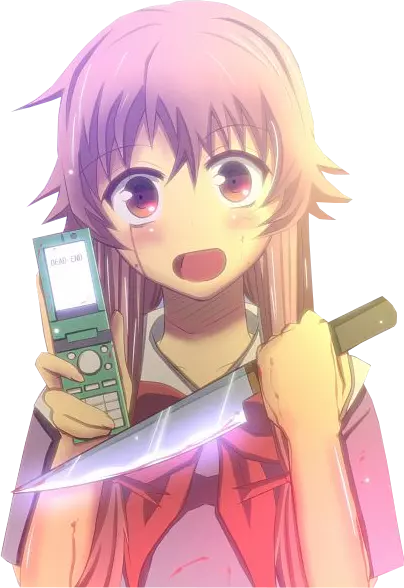 SRBB1401 Yuno Gasai Mirai Nikki Car Window Decal Sticker anime