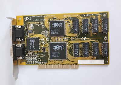 3D ACCELATERATOR VOODOO 3Dfx 4MB PCI GRAFIKKARTE EV-3Dfx-4