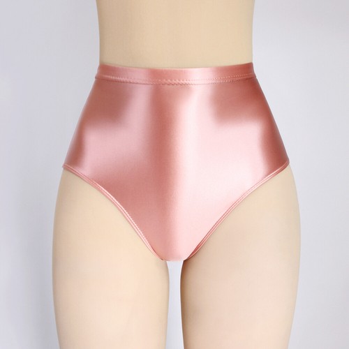 Women Glossy Satin Panties Briefs Knickers Gym Yoga Shorts Underwear Swim Trunks - Picture 23 of 40