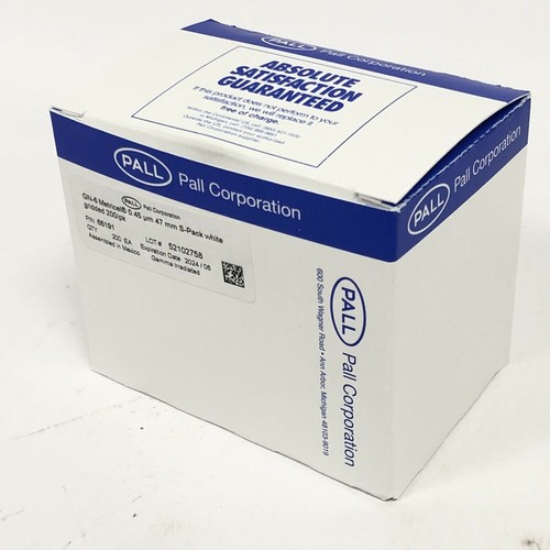 New 200 Pack PALL 66191 GN6 Metricel .45um .47mm Membrane Filters EXP