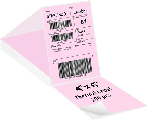 500/1000PCS 4x 6" Direct Thermal Shipping Label for VRETTI MUNBYN Phomemo lot - Picture 13 of 15