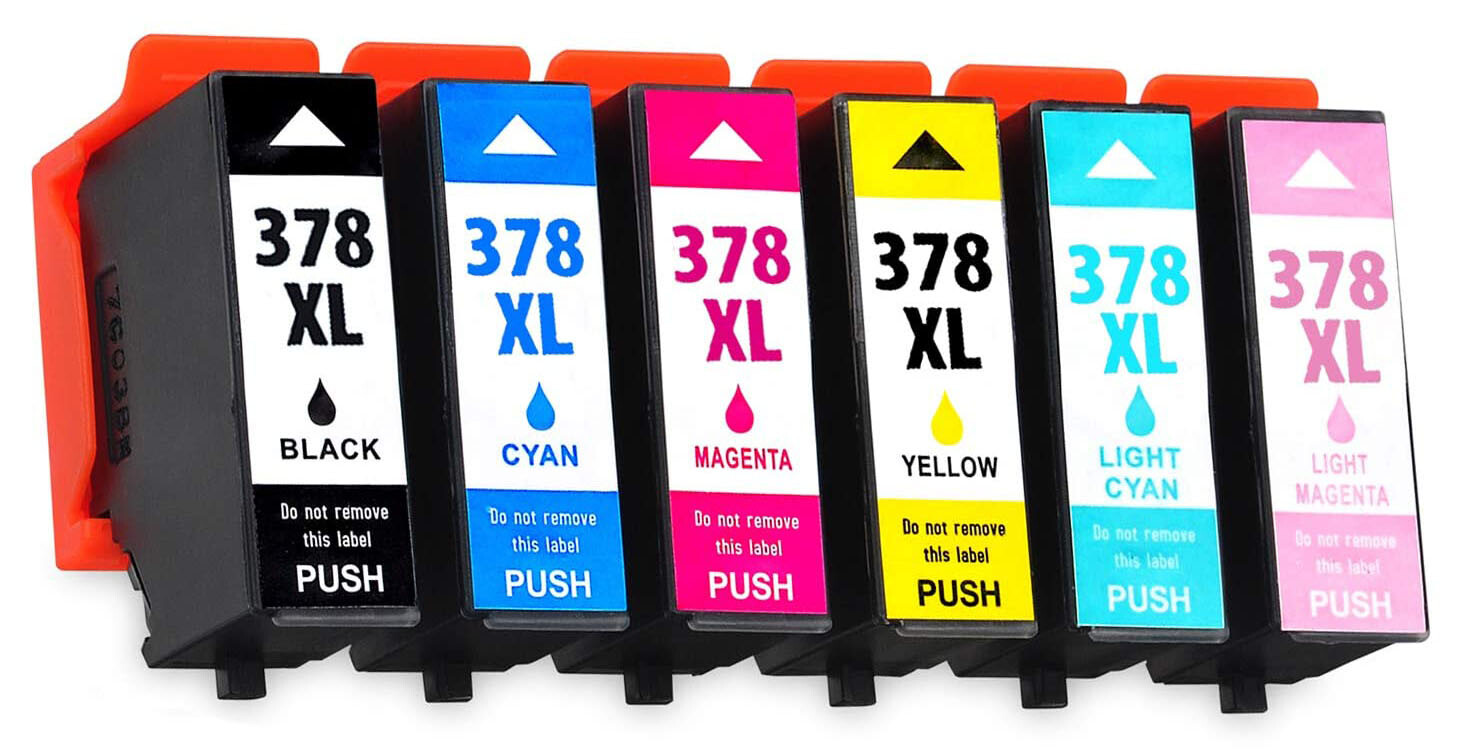 378XL Ink Cartridges Set For Epson XP8505 XP8600 XP8605 XP8700 Non