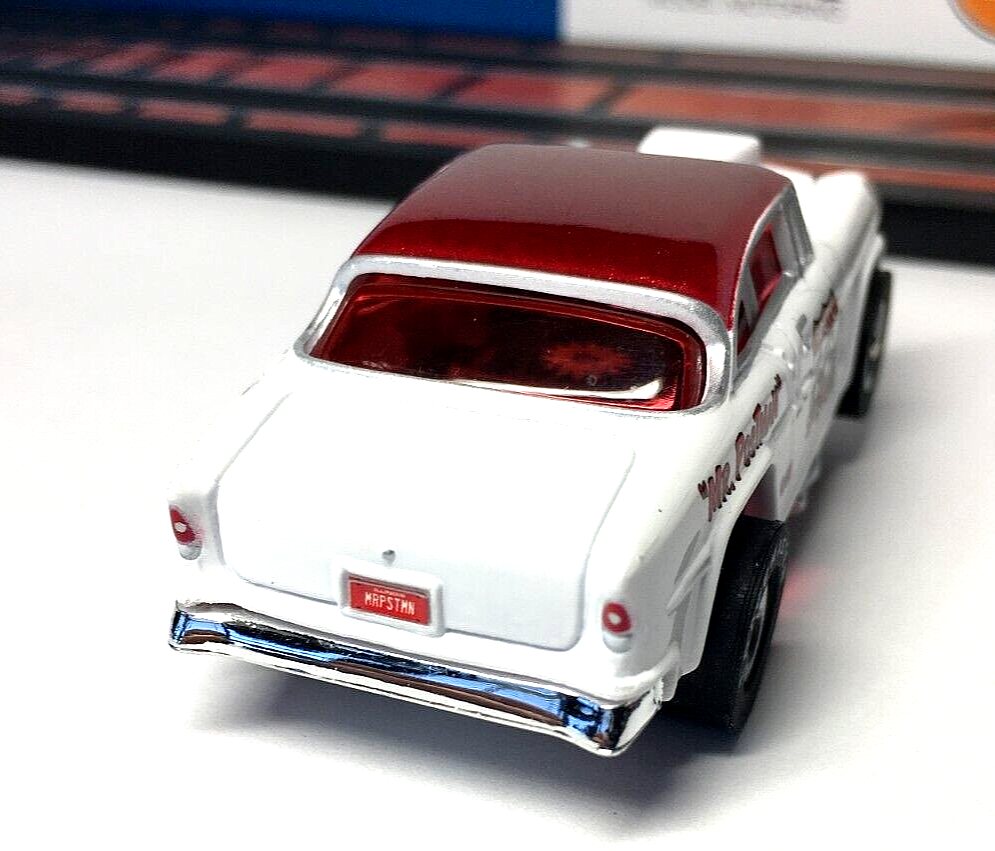 Ho Slot Cars 55 Chevy AFX / Xtraction Auto World Race Car Red Windows
