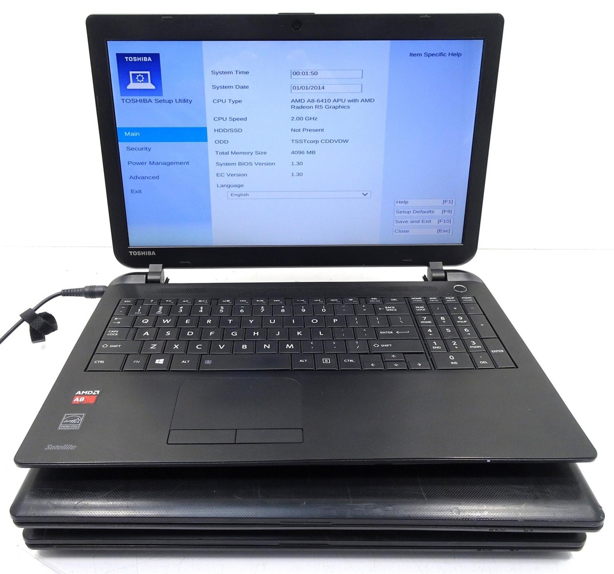 Lot 3 Toshiba Satellite C55D-B5310 AMD A8-6410 APU R5 4GB No Lot 3 Toshiba Satellite C55D-B5310 AMD A8-6410 APU R5 4GB No