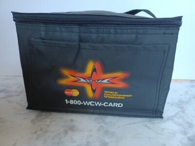 WCW WORLD CHAMPIONSHIP WRESTLING TOTE Lunch BAG COOLER MASTER CARD