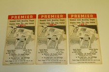 3 x Premier Gummed Cloth Mounting Hinges  New Old Stock Stamps 10 cents