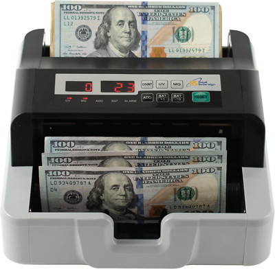 High-Speed USD Bill Counter with UV/MG Detection & Batch Mode - RBC-100N