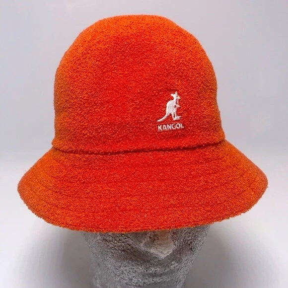 Orange kangol bucket hat hotsell