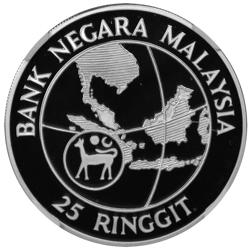 MALAYSIA 25 Ringgit 1985 Silver NGC PF69UC 'Decade for Women'