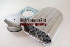 Polished Aluminum Hilborn Mini Carburetor Wide Fin Air Cleaner Hood Scoop Blower