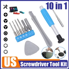 For Nintendo Switch SNES N64 NES 10 in 1 Screwdriver Security Repair Tool Kit US