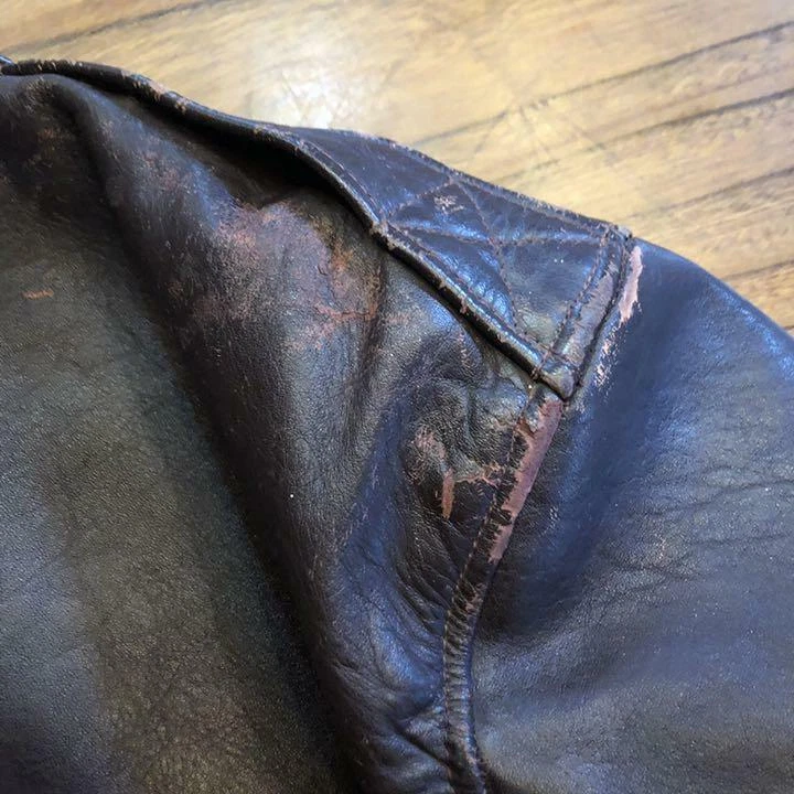 Daniel Boone A-2 Horsehide Leather Blouson Jacket men Vintage 40-50's from JP - Image 4 of 4