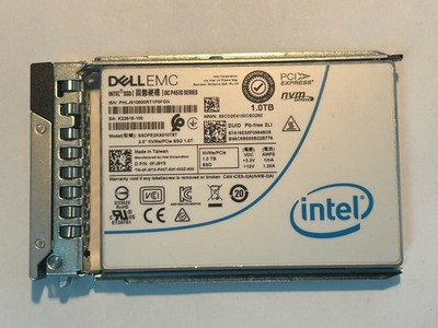 Dell 0FJ9YX 1TB 2.5'' U.2 PCIe x4 TLC NVMe SSD SSDPE2KX010T8T Tested 100% Life