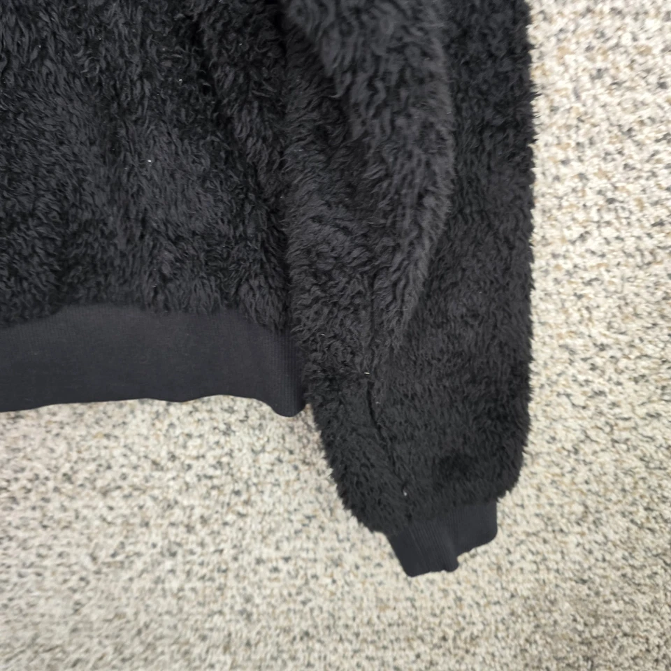 Lululemon Oh So Sherpa Half Zip Pullover Womens 10 Black Hooded Casual - Image 2 of 4