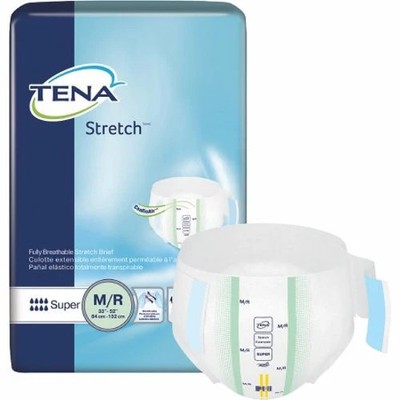 Unisex Adult Incontinence Brief TENA  Stretch Super Tab