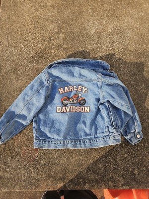 Harley Davidson Jean Jacket Kids Button Down Denim Jacket