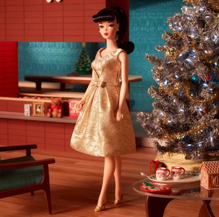 Barbie Signature 12 Días de Navidad Muñeca Coleccionable y Accesorios HBY18 NUEVO Foto 3 de 4