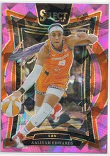2025 Panini Select WNBA Aaliyah Edwards #32 Pink Ice Prizms Connecticut Sun