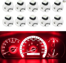 10pcs Neo Wedge 8mm Led Car Dashboard Instrument Cluster Bulb Red Color Red 10pcs Neo Wedge 8mm Led Car Dashboard Instrument Cluster Bulb Red Color Red