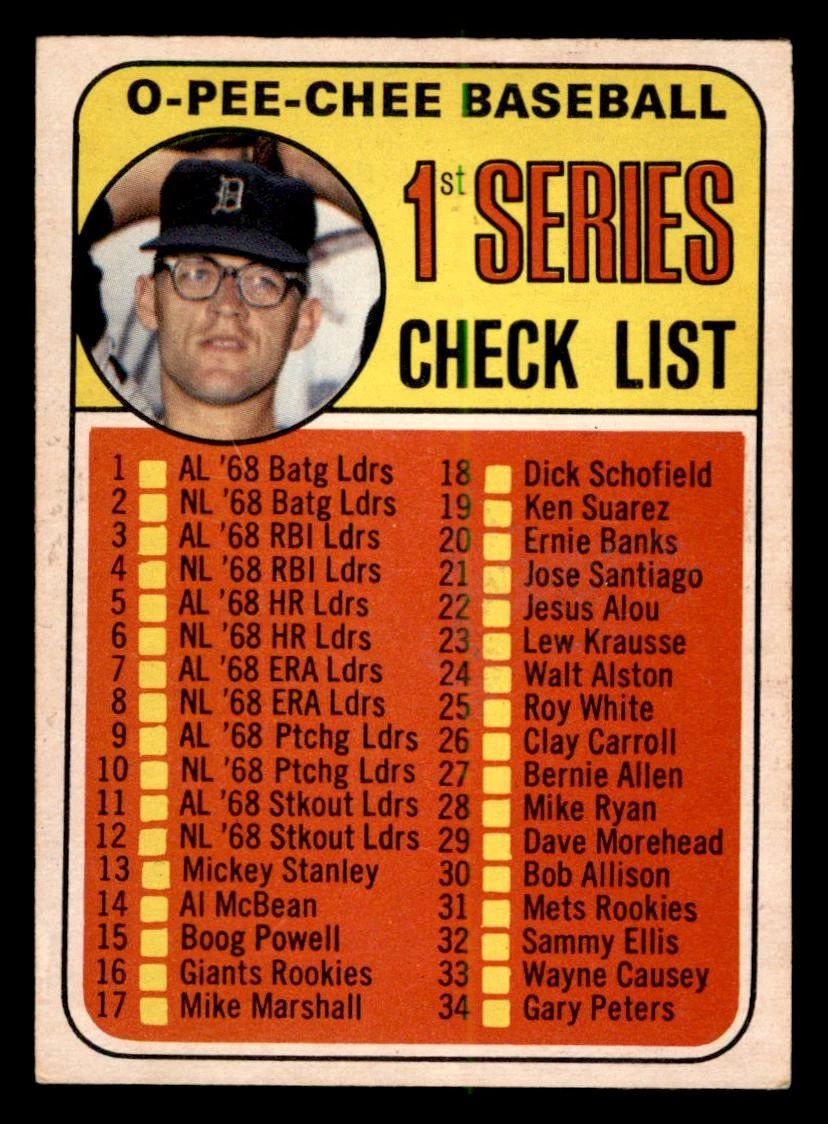 1969 O-Pee-Chee BASEBALL Trading Cards (#57-#107) - You Pick - Choose One or ...