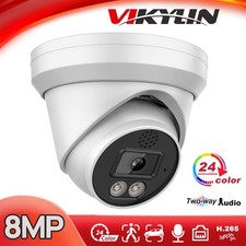 Vikylin 4K Full Color 8MP Network Security POE Camera MIC Speaker Viewer Monitor