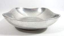 Vintage Wilton Pewter Square Serving Fruit Bowl 9" USA Made Minimalist Modern