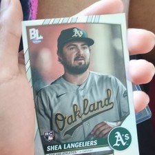 Topps 2023 Big League Shea Langeliers Rookie Card #212 Oakland Athletics MLB. rookie card picture