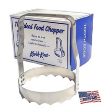 Kwik Kut TE-60 Food Chopper Tooth Edge Stainless Steel Chop Cabbage Onions Eggs