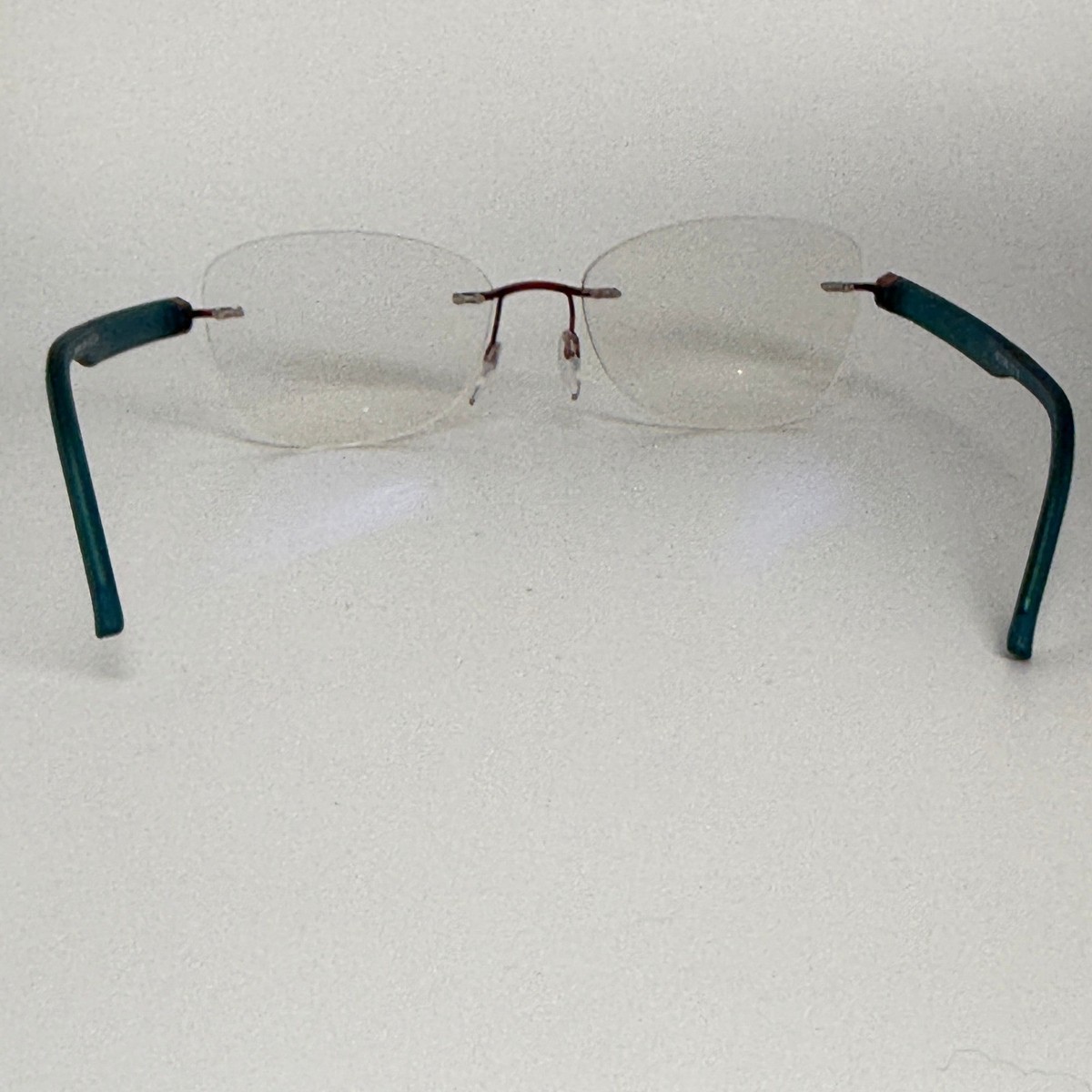 Silhouette Rimless Eyeglasses Frame 5506 70 3040 Blue Red  display picture 3