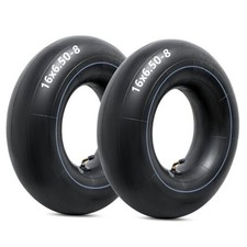Heavy Duty 16x6.50-8 Inner Tubes with TR-87 Bent Valve Stem, Premium