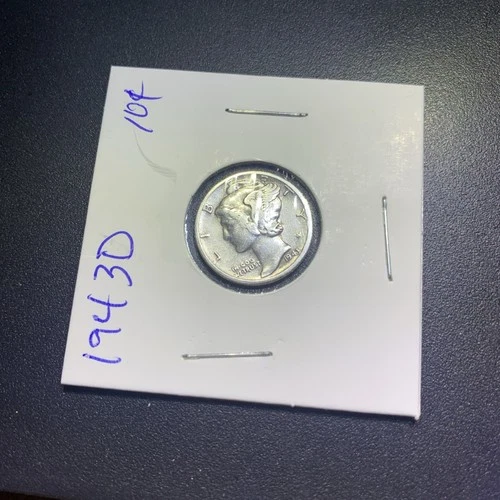 1943-D Mercury Dime, AU