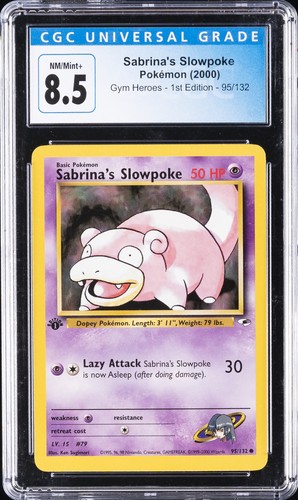 Sabrina's Slowpoke (1st Edition) graded CGC 8.5 for sale on eBay